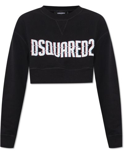 DSquared² Cropped Sweatshirt - Black