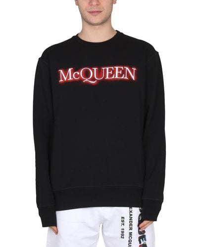 Alexander McQueen Logo-print Sweatshirt - Black