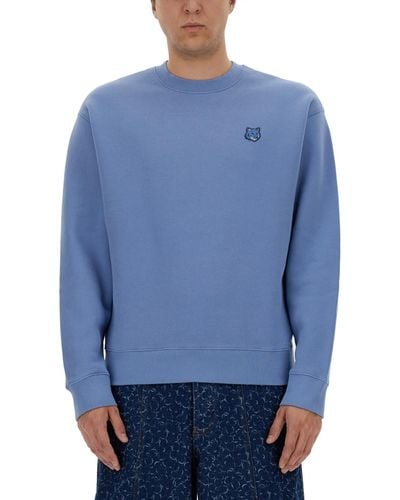 Maison Kitsuné Cotton Sweatshirt - Blue