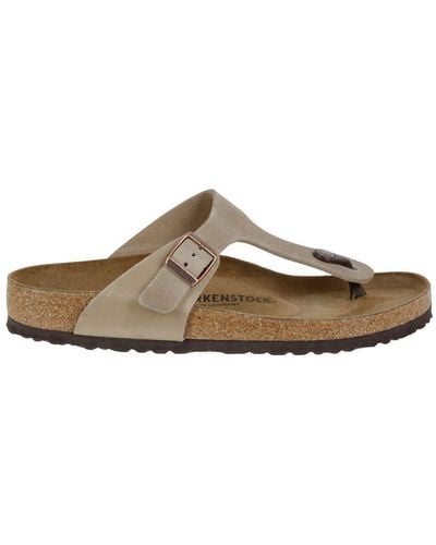Birkenstock Thong Strap Open-Toe Sandals - Brown