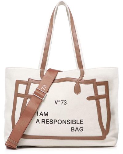 V73 Tote Bag I Am Responsible - Natural