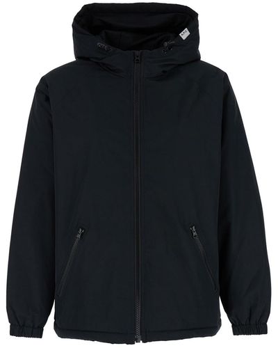 A.P.C. Youri Hooded Jacket With Logo Patch - Blue