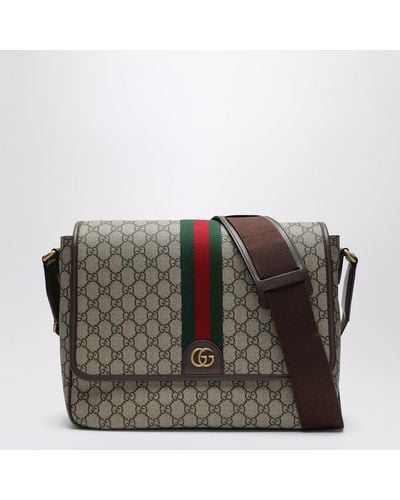 Gucci Shoulder Bag With Web Detail - Black
