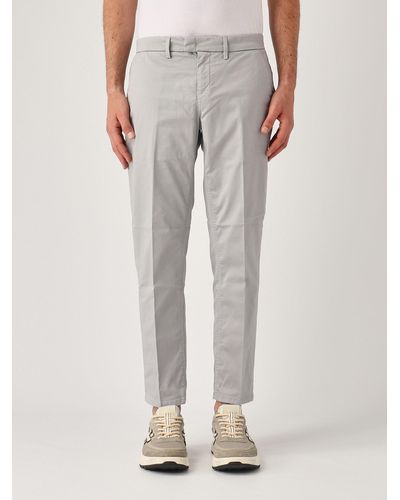 Dondup Pantalone Pablo Capri Fondo 18 Tasca America Pants - Gray