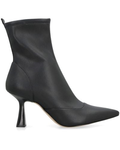 Michael Kors Clara Faux Leather Ankle Boots - Black