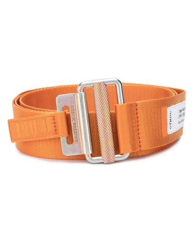 Heron Preston Tape Logo Patch Detail Belt - Orange