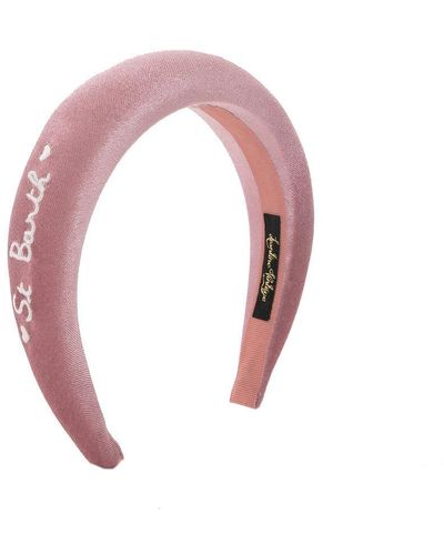 Mc2 Saint Barth Headband With St. Barth Embroidery Leontine Vintage Special Edition - Pink