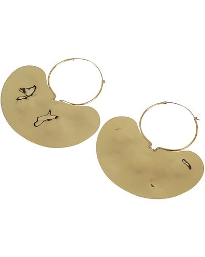 Patou Iconic Large Hoop Earring - Metallic