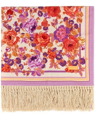 Zimmermann Printed Cotton Beach Towel - Pink