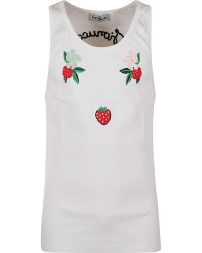 Fiorucci Embroidered Tank Top - Grey