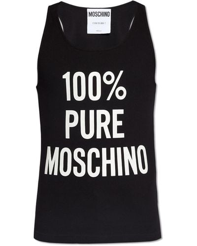 Moschino Sleeveless T-shirt - Black