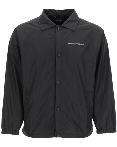 Rassvet (PACCBET) Windbreaker Jacket With Logo - Black