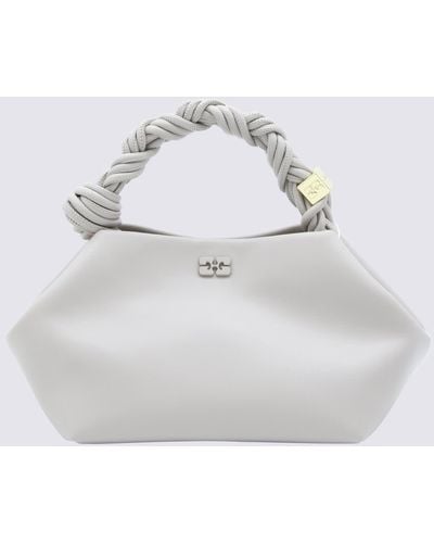 Ganni Oyster Bou Small Top Handle Bag - White