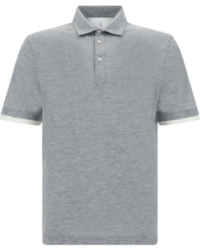 Brunello Cucinelli Polo Shirt - Gray