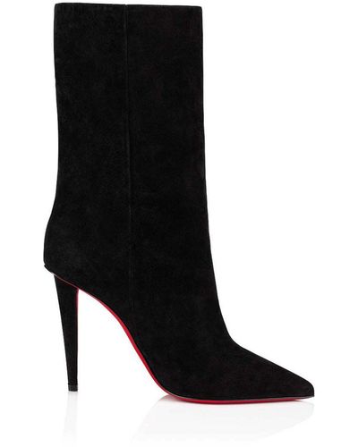 Christian Louboutin Astrilarge Booty In Suede - Black