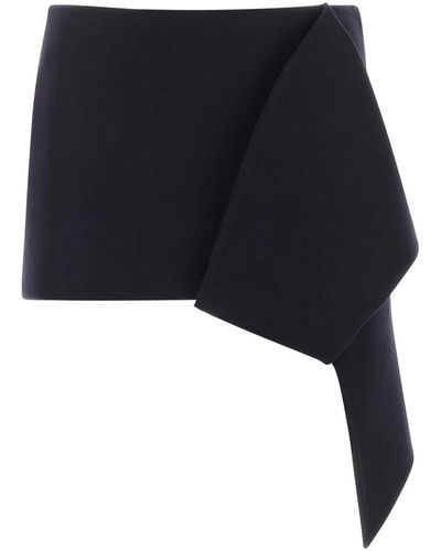 Prada Cloth Wool And Cashmere Miniskirt - Black