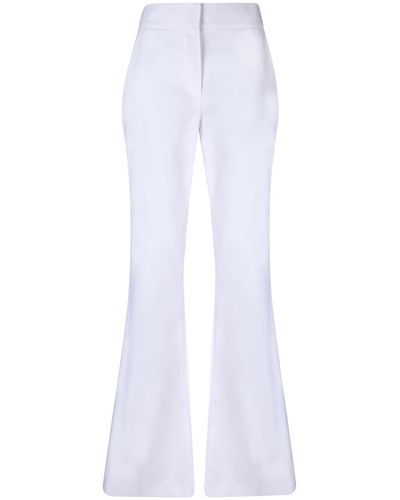 Genny Cotton Hopper Trousers - White
