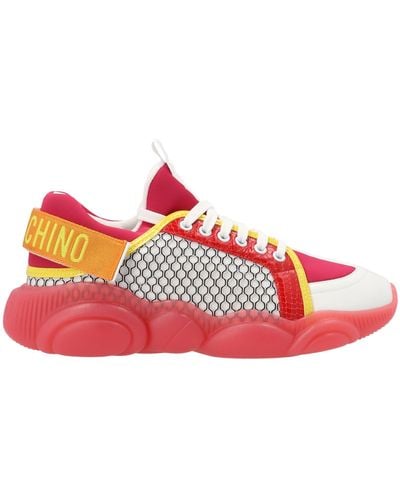 Moschino Logo Band Sneakers - Red