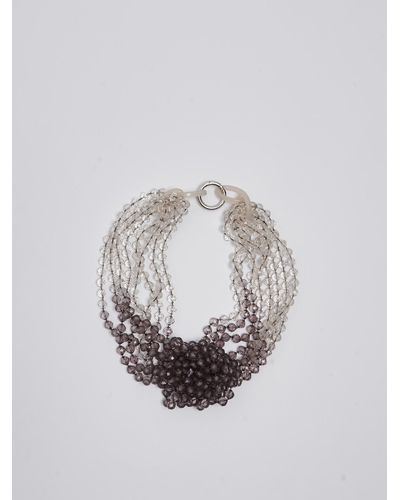 Emporio Armani Fabric Necklace - White