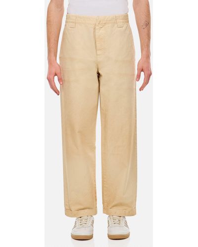Golden Goose Cotton Chino Skate Trousers - Natural
