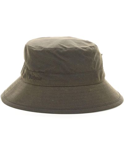 Barbour Wax Sports Bucket Hat - Green