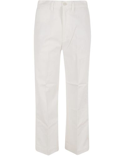 Polo Ralph Lauren Wd Lg Chno-cropped-flat Front - White