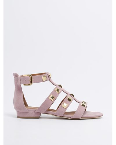 Via Roma 15 Borchie Sandal - Pink