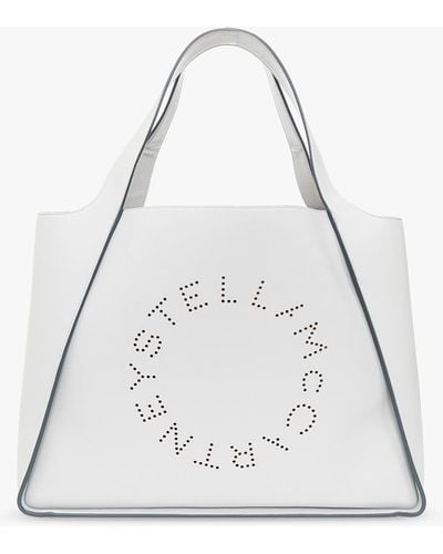 Stella McCartney Shopper Bag With Logo - White