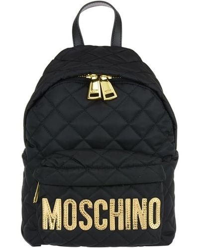 Moschino Logo Backpack - Black