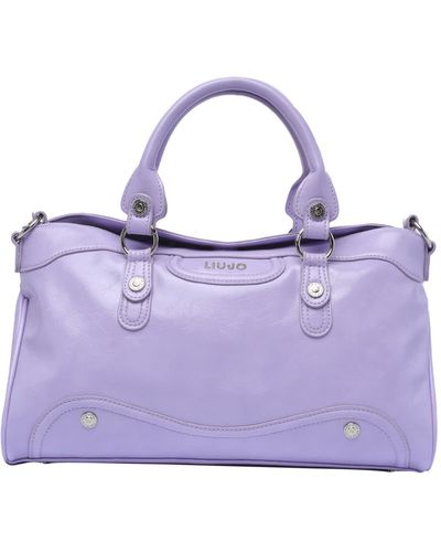 Liu Jo Logo Satchel Bag - Purple