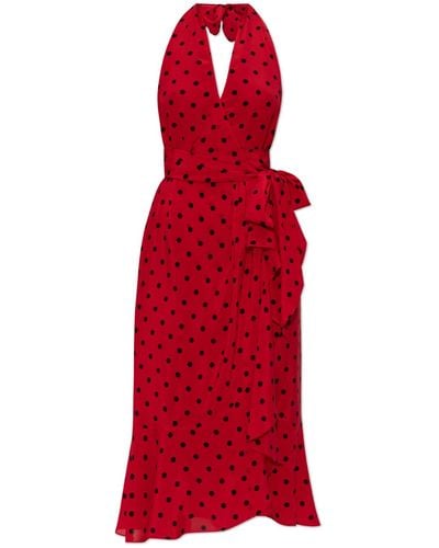 Moschino Silk Dress From The 4Th Anniversary Collection - Red