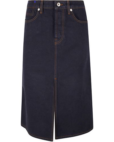 Burberry Denim Skirt - Blue