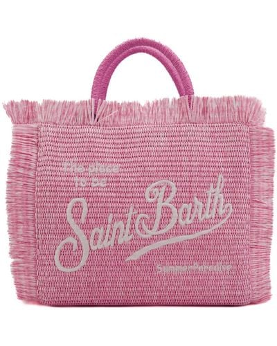 Mc2 Saint Barth Colette Straw Bag - Pink