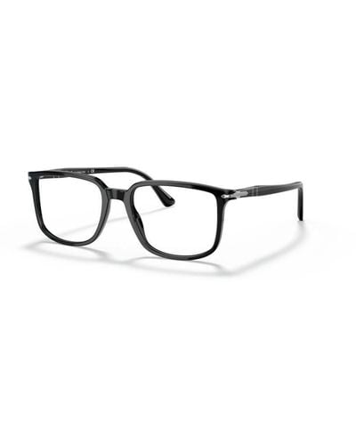 Persol Rectangle Frame Glasses - Black