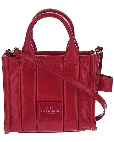 Marc Jacobs The Leather Mini Tote Bag - Red