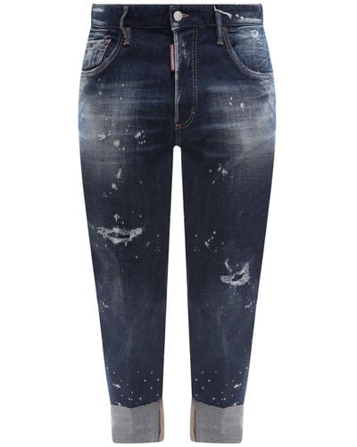 DSquared² Destroyed Effect Jeans - Blue