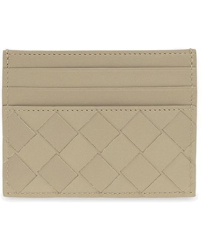 Bottega Veneta Leather Card Case - Natural