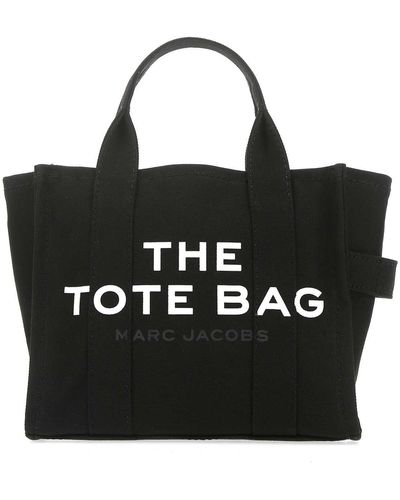 Marc Jacobs Canvas Mini The Tote Bag Handbag - Black