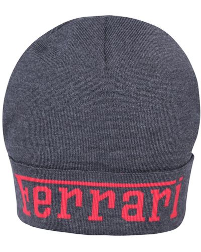 Ferrari Jacquard Wool Beanie - Gray