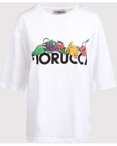 Fiorucci T-Shirt With Fruit Print - White