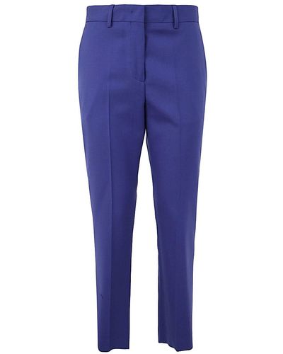 Paul Smith Straight Cropped Trousers - Blue