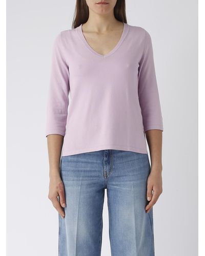 Gran Sasso Viscose Sweater - Purple