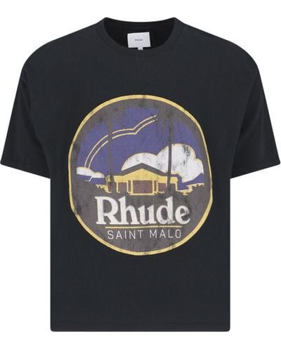 Rhude T-Shirts And Polos - Black