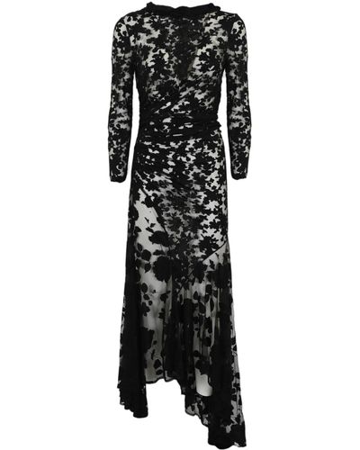 Philosophy Di Lorenzo Serafini Asymmetric Viscose Dress - Black