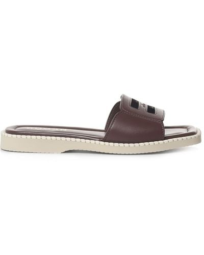 Hogan Flat Shoes - Brown