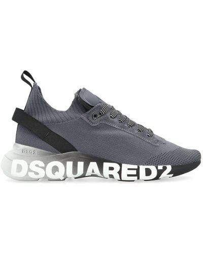 DSquared² Fly Knitted Sock-Style Trainers - Grey