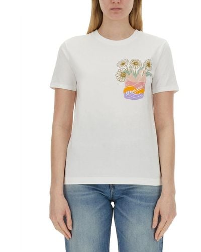PS by Paul Smith Daisy T-shirt - White