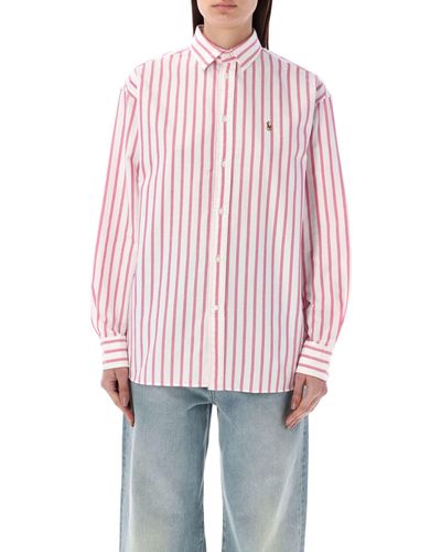 Polo Ralph Lauren Striped Oxford Shirt - Red
