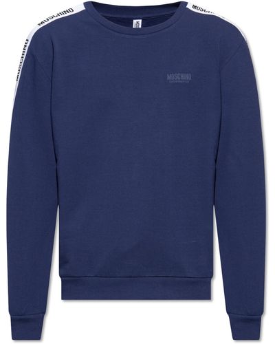 Moschino Sweatshirt With Logo - Blue