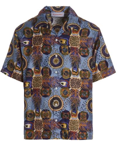 Bluemarble All-Over Print Shirt - Grey